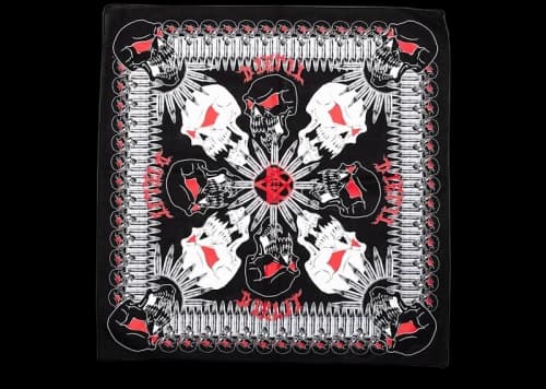 Playboi Carti Die Lit Tour Bullet Skulls Bandana Multi