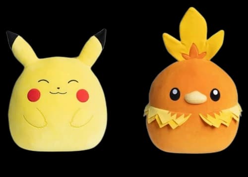 Pokemon Center Cheery Pikachu & Torchic Squishmallows 12 inch Plush Set
