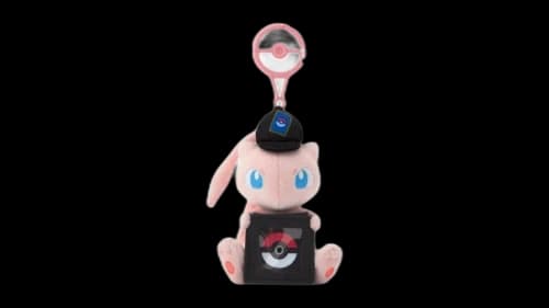 Pokemon Center Mew Card Game Coin Holder Keychain Plush