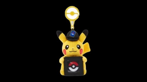 Pokemon Center Pikachu Card Game Coin Holder Keychain Plush