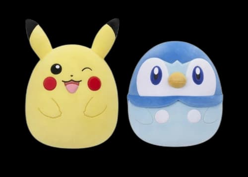 Pokemon Center Pikachu & Piplup 12 IN Squishmallows Plush Set of 2