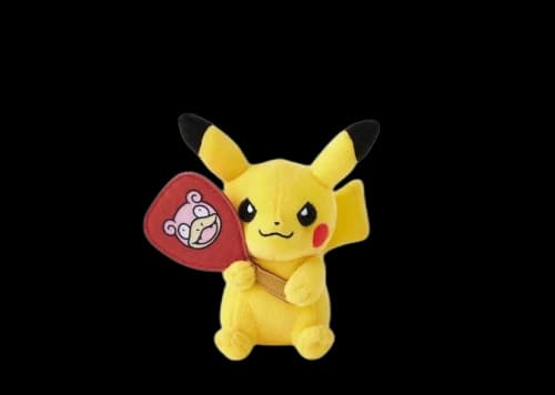 Pokemon Center Pikachu Slowpoke Fan Kagawa Keychain Plush