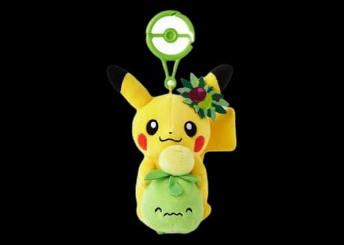 Pokemon Center Pikachu Smoliv Kagawa Keychain Plush