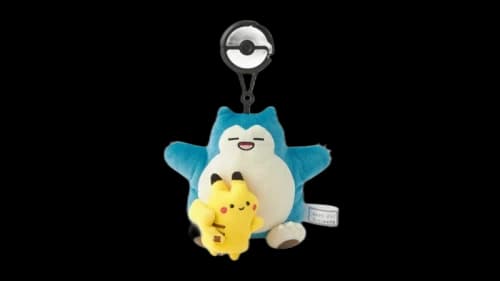 Pokemon Center Pikachu Snorlax Escape Key Holder Plush