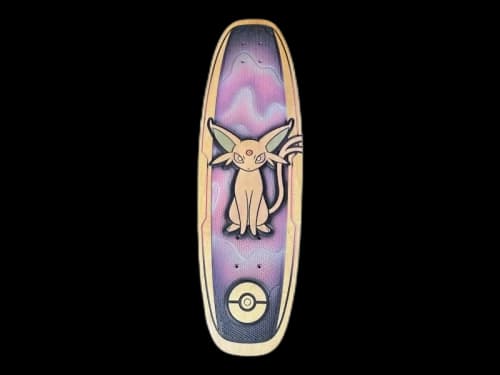 Pokemon Center x Bear Walker Espeon Skateboard Deck