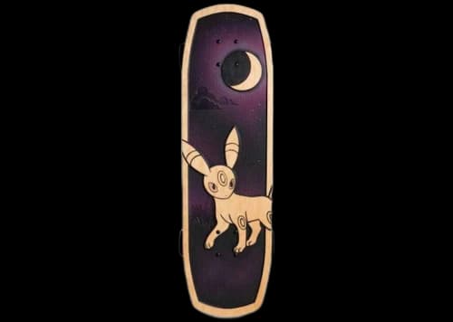 Pokemon Center x Bear Walker: Umbreon Skateboard
