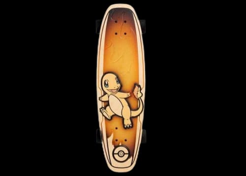 Pokemon x Bear Walker:Charmander Skateboard Deck