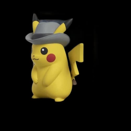 Pokemon Center x Van Gogh Museum: Pikachu Inspired by Self-Portrait with Grey Felt Hat Figure