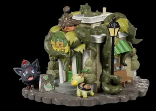 Pokemon Haunted Pokemon Village: Pansage Creeping Vines Tea Shop Figure