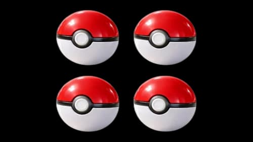 Pokemon Pack of 4 Pokemon Poke Ball Mystery Random Assortment Capsules Yellow
