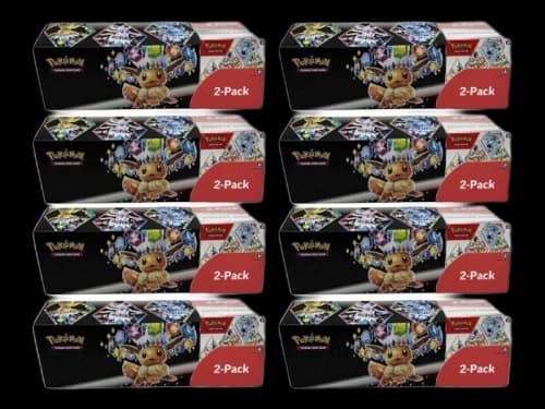 Pokémon Prismatic Evolutions Surprise Box (Sam's Club Exclusive) Booster Bundle 2 Pack 8x Lot
