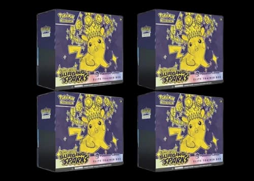 Pokémon Scarlet & Violet Surging Sparks Pokemon Center Elite Trainer Box 4x Lot