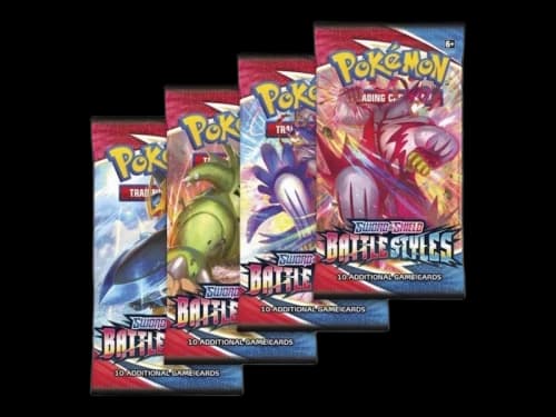 Pokémon Sword & Shield Battle Styles Booster Pack 4x Lot (Artwork May Vary)