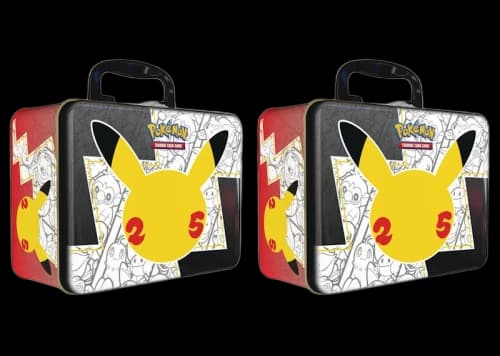 Pokémon TCG 25th Anniversary Celebrations Collector Chest Tin 2x Lot