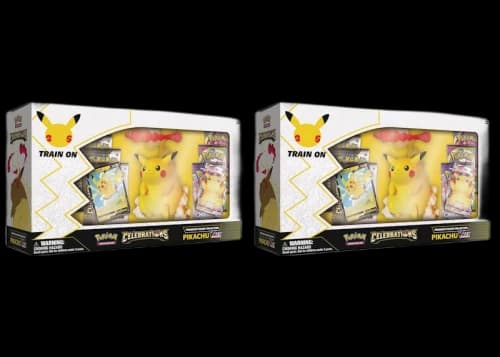 Pokémon TCG 25th Anniversary Celebrations Premium Pikachu VMAX Figure Collection Box 2x Lot