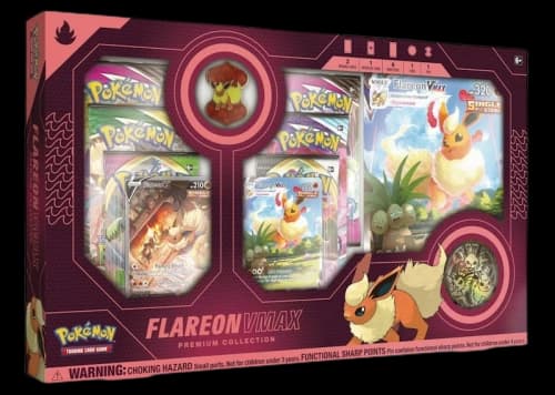 Pokémon TCG Flareon V VMAX Premium Collection Box (US Version)