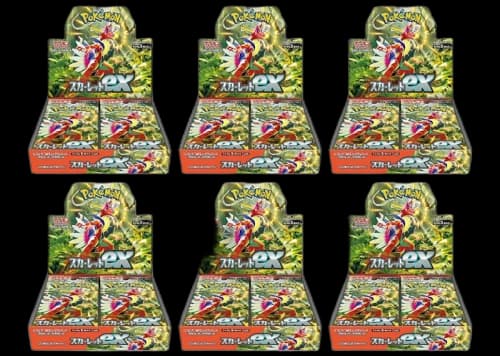Pokémon TCG Scarlet & Violet Expansion Pack Scarlet ex Box (Japanese) 6x Lot