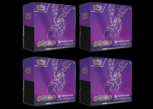 Pokémon TCG Scarlet & Violet Miraidon Pokémon Center Elite Trainer Box 4x Lot