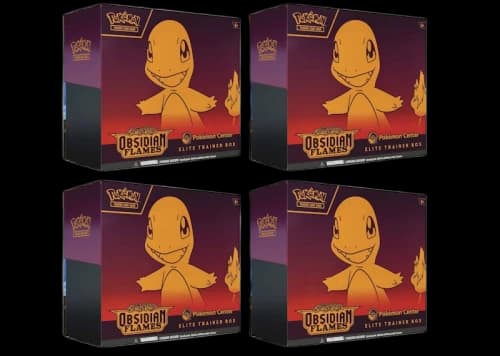 Pokémon TCG Scarlet & Violet Obsidian Flames Pokémon Center Elite Trainer Box 4x Lot
