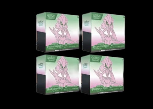 Pokémon TCG Scarlet & Violet Paradox Rift Iron Valiant Pokemon Center Elite Trainer Box 4x Lot