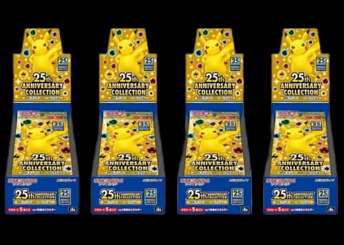Pokémon TCG Sword & Shield 25th Anniversary Collection Booster Box (Promo Packs Not Included) (Japanese) 4x Lot