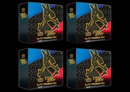 Pokémon TCG Sword & Shield Crown Zenith Elite Trainer Box 4x Lot