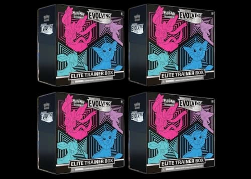 Pokémon TCG Sword & Shield Evolving Skies Elite Trainer Box (Glaceon/Vaporeon/Sylveon/Espeon) 4x Lot