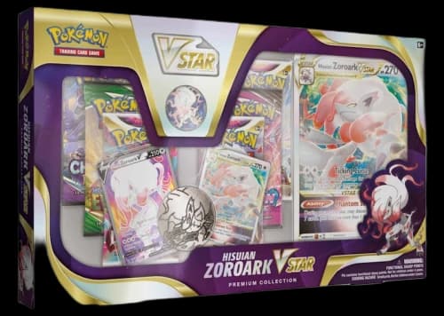 Pokémon TCG Sword & Shield Hisuian Zoroark VSTAR Premium Collection Box