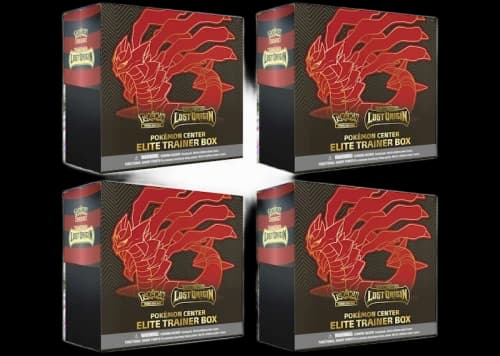 Pokémon TCG Sword & Shield Lost Origin Pokémon Center Elite Trainer Box 4x Lot