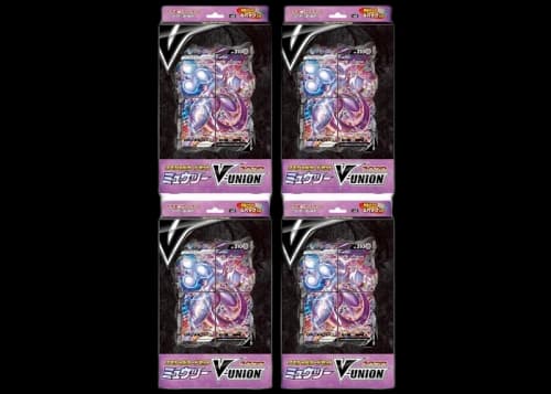 Pokémon TCG Sword & Shield Mewtwo V-UNION Special Card Set (Japanese) 4x Lot