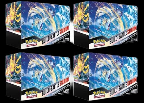 Pokémon TCG Sword & Shield Silver Tempest Build & Battle Stadium 4x Lot