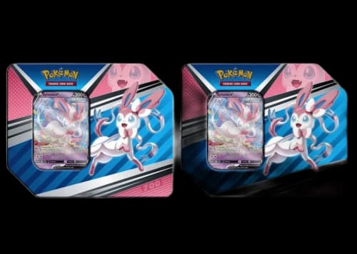 Pokémon TCG V Heroes Sylveon V Tin (5 Packs) 2x Lot