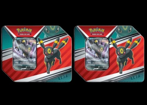 Pokémon TCG V Heroes Umbreon V Tin (5 Packs) 2x Lot