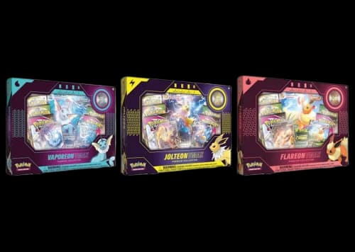 Pokémon TCG Vaporeon V/Jolteon V/Flareon V VMAX Premium Collection Box 3x Bundle (UK Version)