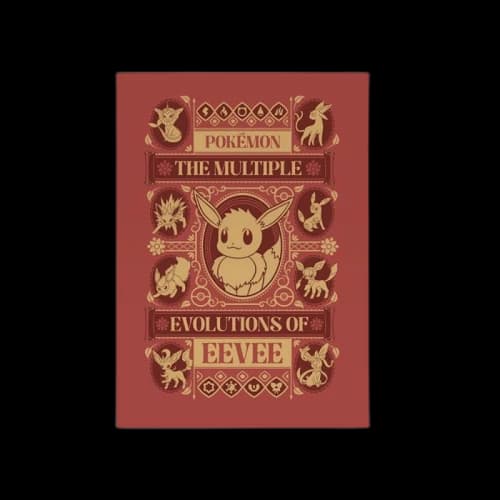 Pokemon x Natural History Museum Evolutions of Eevee Art Print