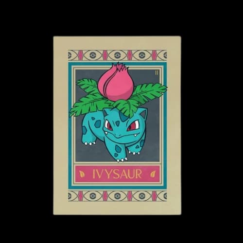 Pokemon x Natural History Museum Ivysaur Art Print
