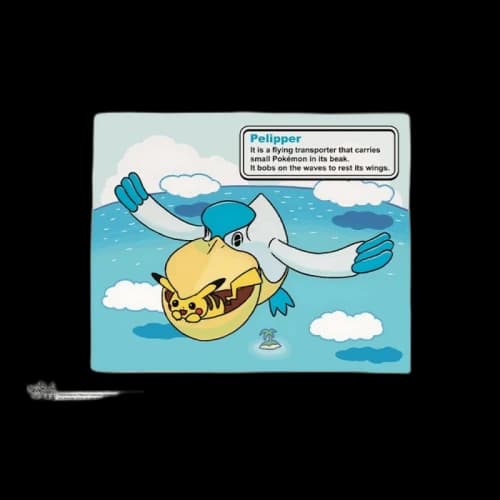 Pokemon x Natural History Museum Messenger of Skies Art Print
