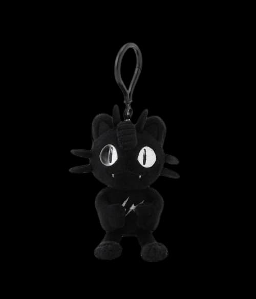 Pokemon x Thunderbolt Project by Fragment Meowth Keychain Black