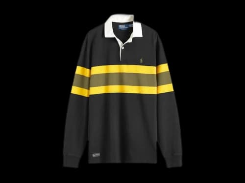 Polo Ralph Lauren Stripe Knit Rugby Shirt Polo Black Multi