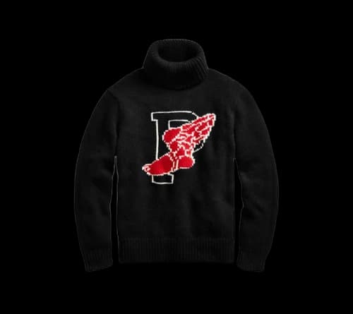 Polo Ralph Lauren Winter Stadium Wool Turtleneck Black/Red