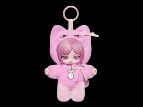 Pop Mart aespa Fluffy Club Series Jelly GELBULNYANGI - GISELLE VER. Secret Edition Vinyl Plush Doll Pendant