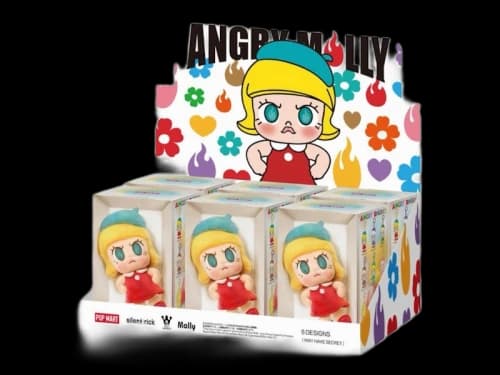 Pop Mart Angry Molly Angry Energy Series Plush Pendant Sealed Case (6 Blind Box)