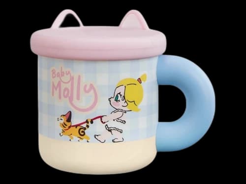 Pop Mart Baby Molly & Baby Tabby Series Ceramic Cup Ceramic Cup