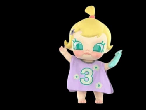 Pop Mart Baby Molly & Baby Tabby Series I Am Your Barber Figure
