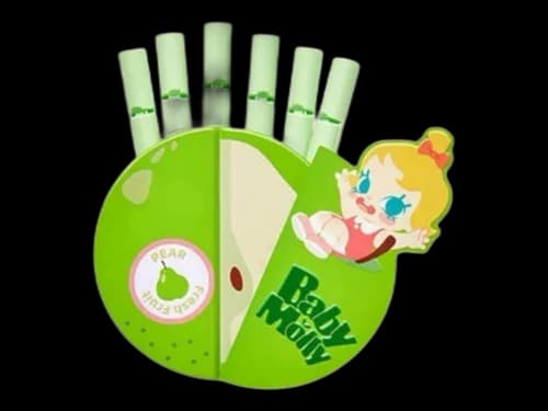 Pop Mart Baby Molly Fruity Aroma Series Pear Shake-n-Joy Magnetic Sealing Clip Storage