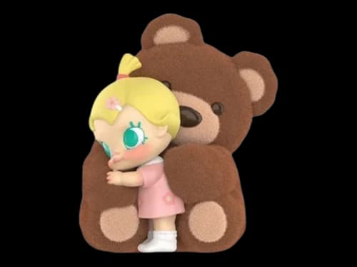 Pop Mart Baby Molly My Huggable Discovery Series A Bear Hug Figure