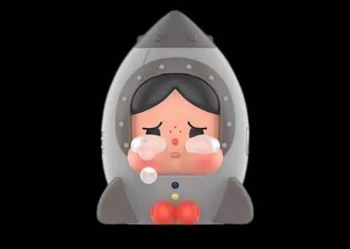 Pop Mart CRYBABY Crying to the Moon Sitting Series The Space Traveller (Mini) Figure