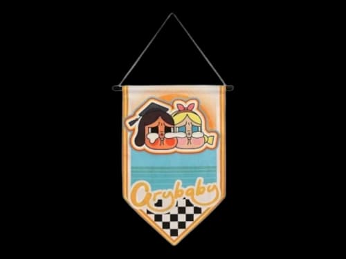 Pop Mart CRYBABY Sunset Concert Series Badge Flag