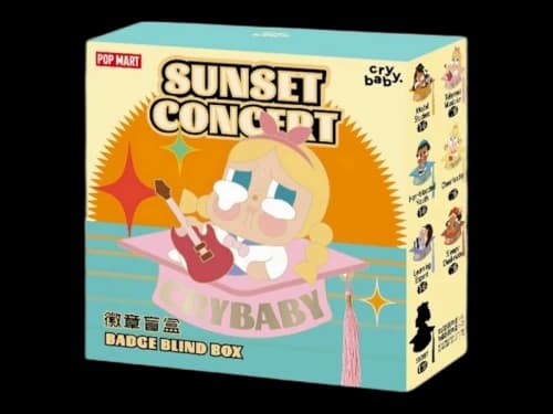 Pop Mart CRYBABY Sunset Concert Series Badge Single Blind Box