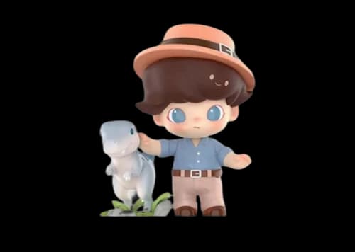 Pop Mart DIMOO Jurassic World Series Dinosaur Trainer Figure